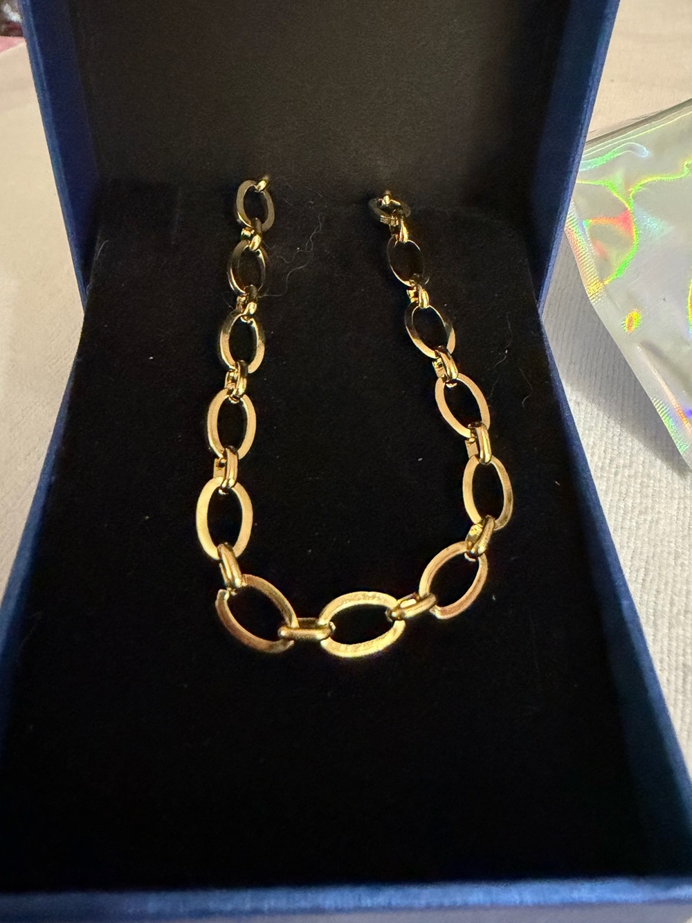 Elegant Classic Gold Oval-Link Necklace for Women - 16 Inches With 2” Extender